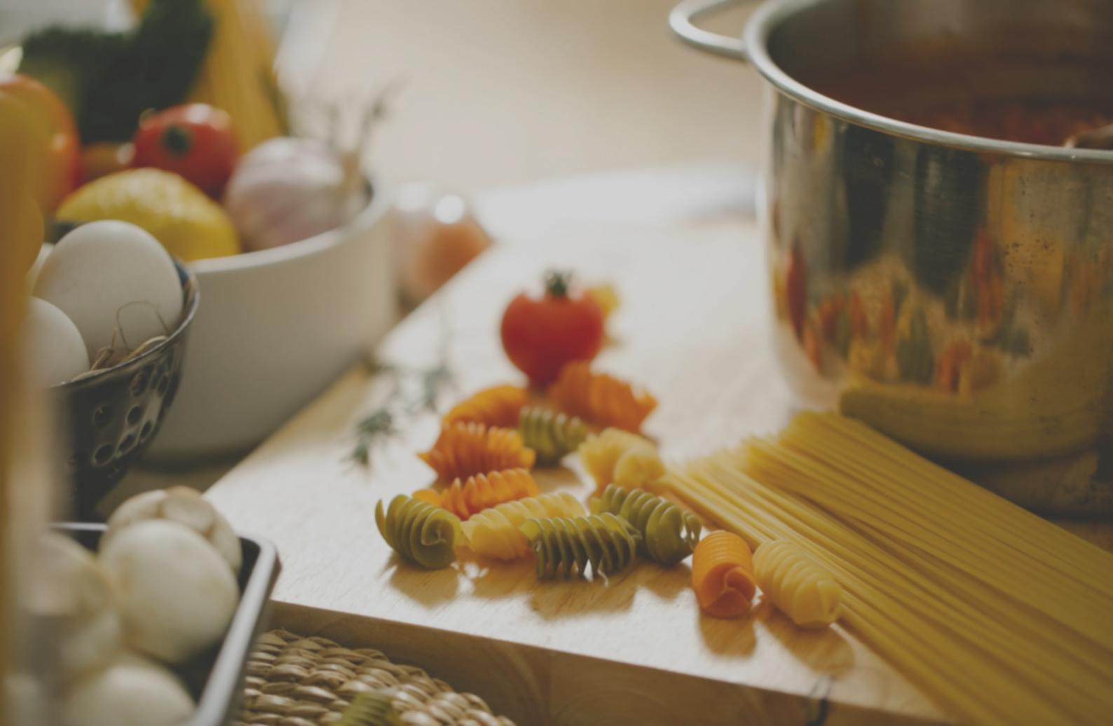 Food plating demonstration at our workshop space